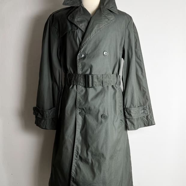 60s US Army Green 274 Trench Coat