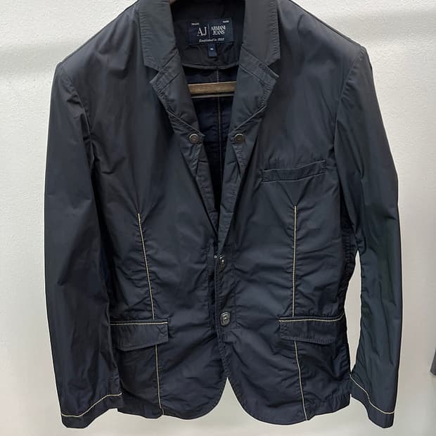 100) 알마니 블랙 폴리자켓 