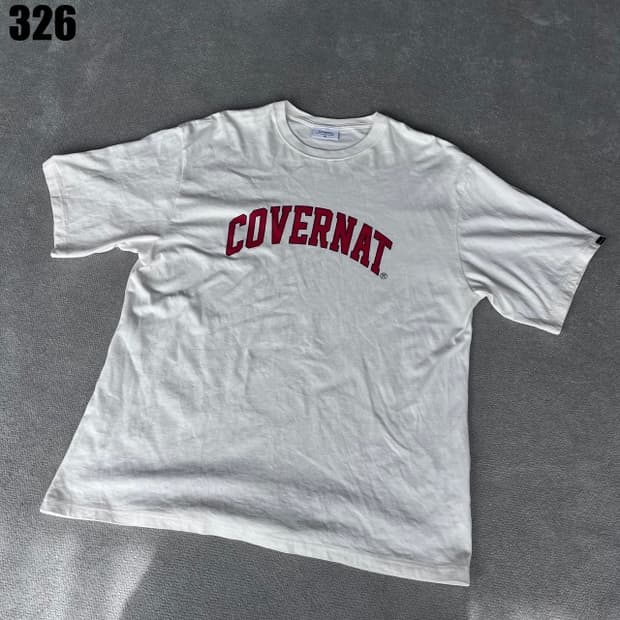 커버낫 화이트 반팔티 