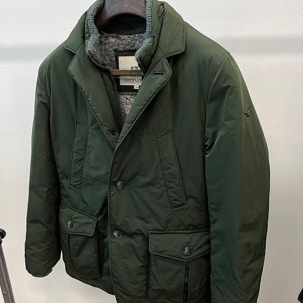 100) 헨리코튼 구스 패딩자켓 