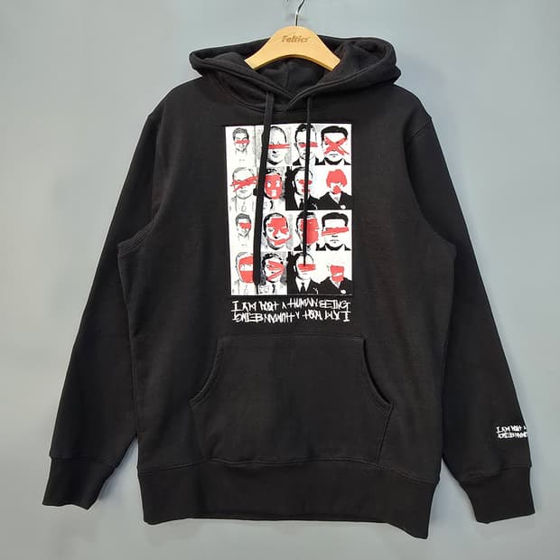 아이엠낫어휴먼비잉 그래픽 후드티 M