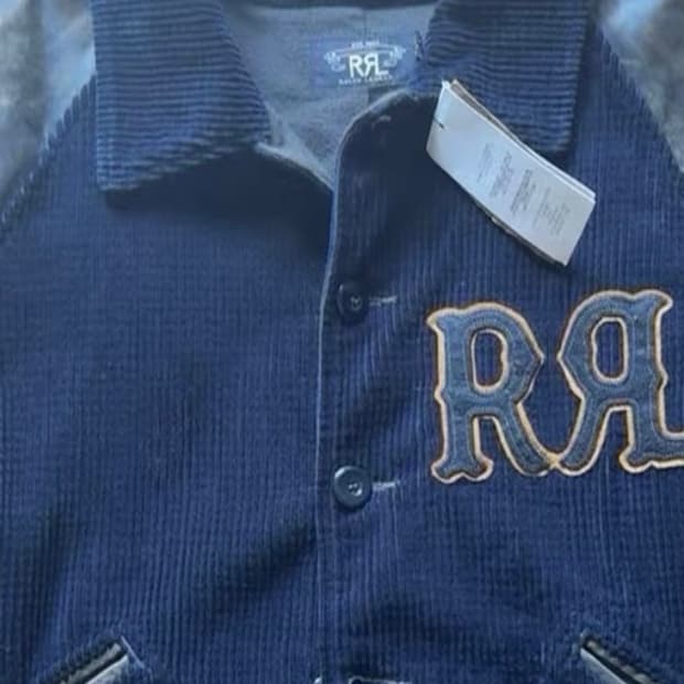 RRL 아플리케 로고 바시티 M 새상품