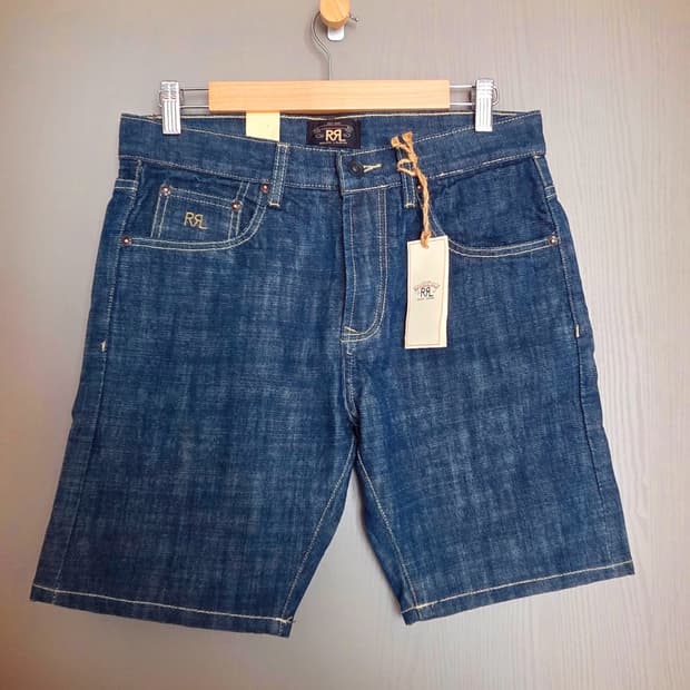 RRL 더블알엘 셀비지 데님 쇼츠 반바지 30