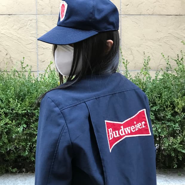 80s Budweiser Embroidered  Work jacket