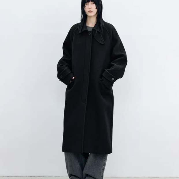 인사일런스 우먼 발마칸 클래식 코트 xs