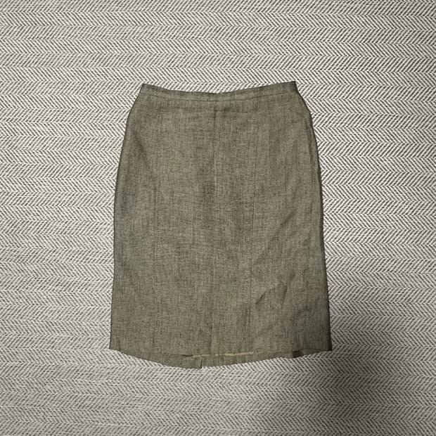 MAX MARA italy linen classic skirt