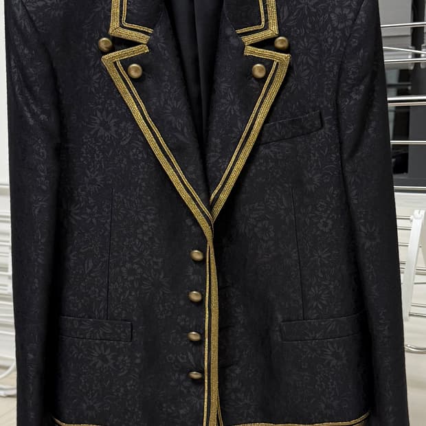 생로랑 20ss 자카드 오피서 자켓 국내매장택 44