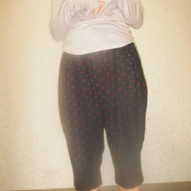 Sunao Kuwahara dots capri pants