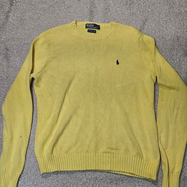 폴로 랄프로렌 옐로우 니트