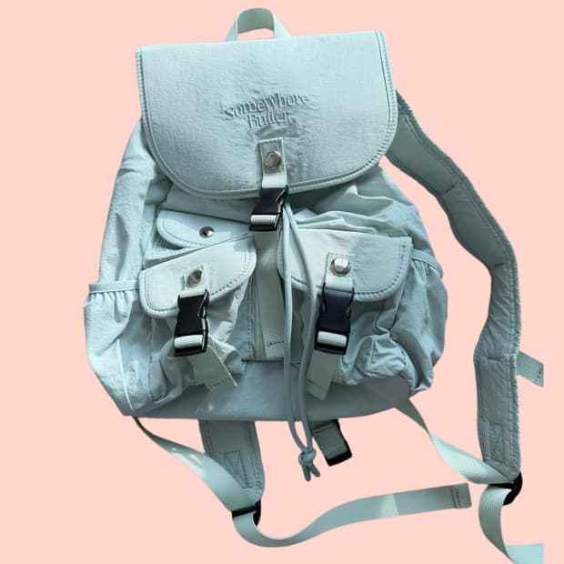 썸웨어버터 pp mini 백팩 애쉬민트 