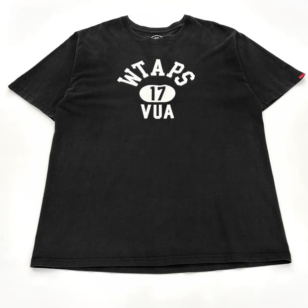 WTAPS 아치로고 반팔 티셔츠 블랙