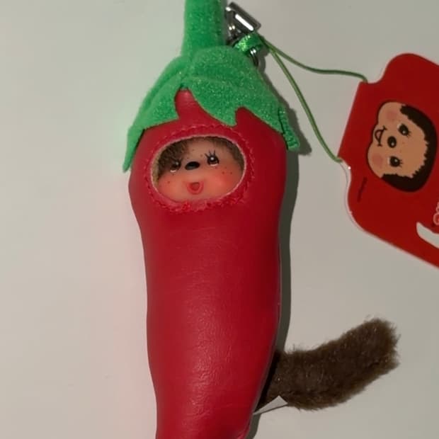 몬치치 고추 인형 키링