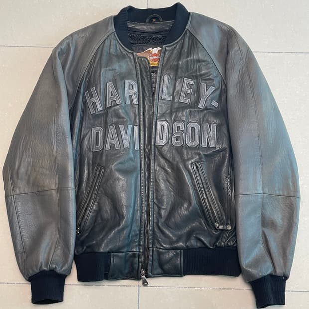 (S) 할리 데이비슨 캐쥬얼 레더 자켓