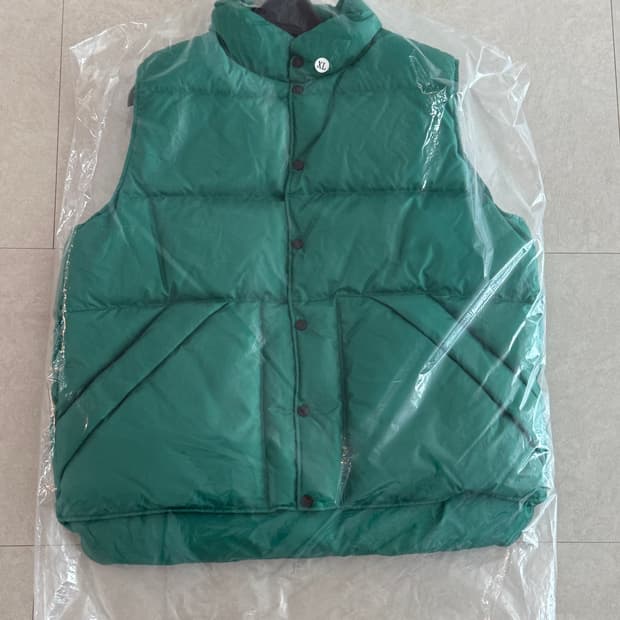 블랙아웃 구스다운 베스트 패딩조끼 XL