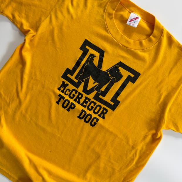 80s mcgregor top dog 빈티지 티셔츠