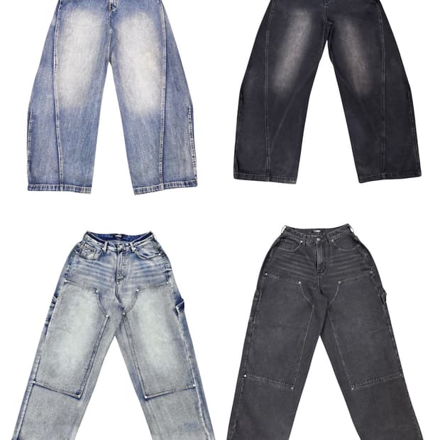DNSR 와이드 데님 4종 일괄 염가처분
