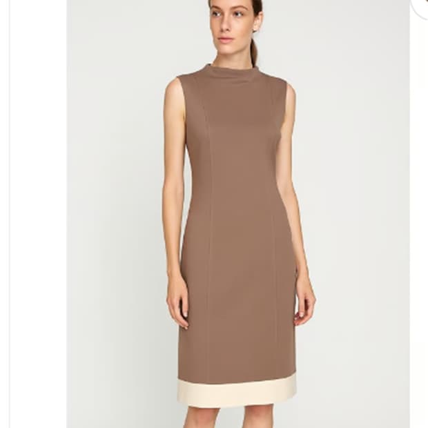 센존 봄 가을 울 니트 민소매 나시 원피스 M 거의새것 사랑봉봉