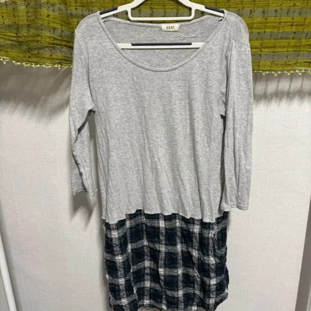 빈티지 하구미 히피 모리걸 패치 벌룬 원피스