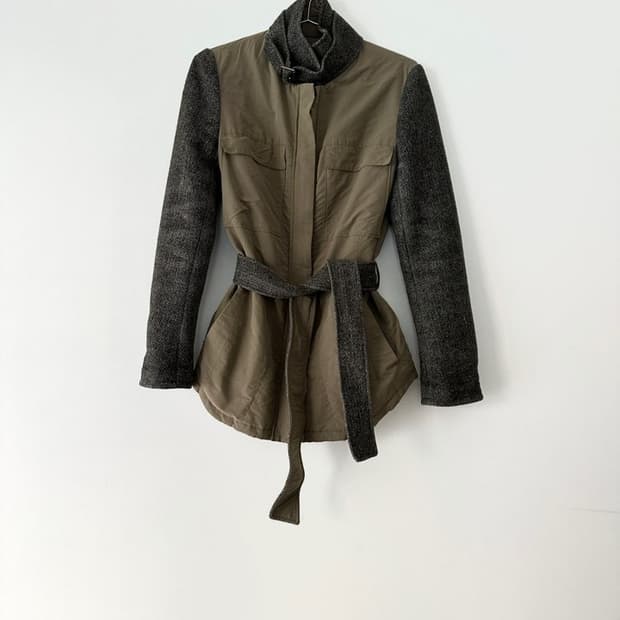 TIME safari mix jacket / khaki