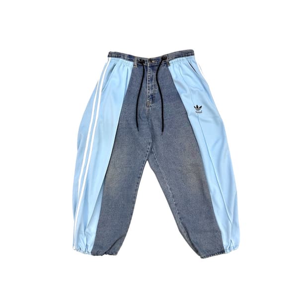 아디다스 리메이크 데님 트랙 팬츠