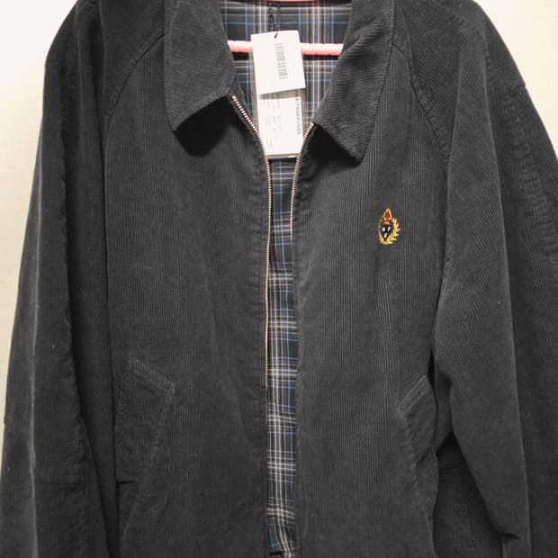 헤리티지플로스 코듀로이 블루종 블랙 L