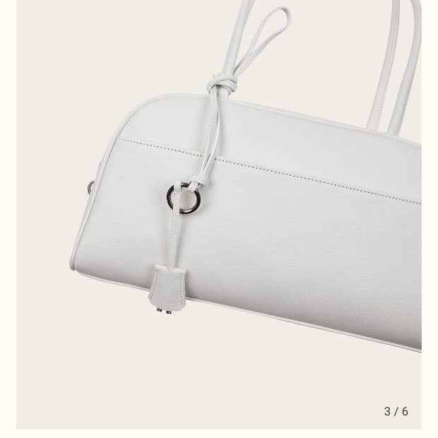 [새상품] ribbonbit 리본빛 벨로라 숄더백 화이트