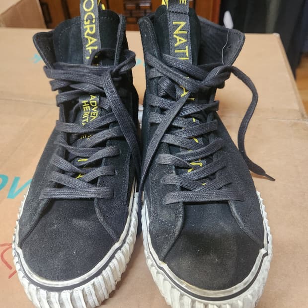 내셔널지오그래픽 블랙 하이탑 스니커즈 270