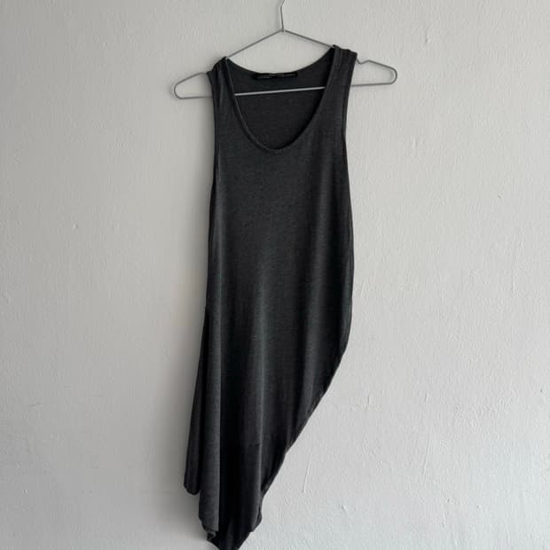All saints 드레이프 슬리브리스 원피스