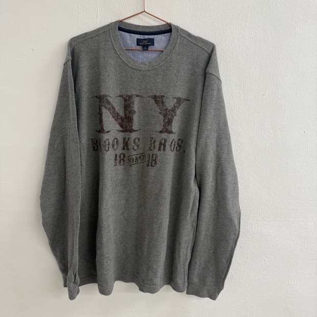 브룩스브라더스 NY 프린팅 니트 L