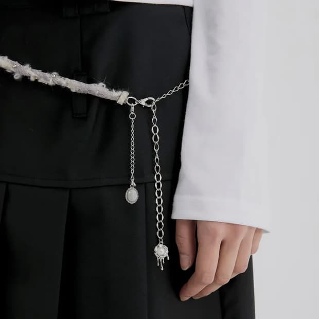 [정가이하] 플레어업 핸드메이드 체인 벨트