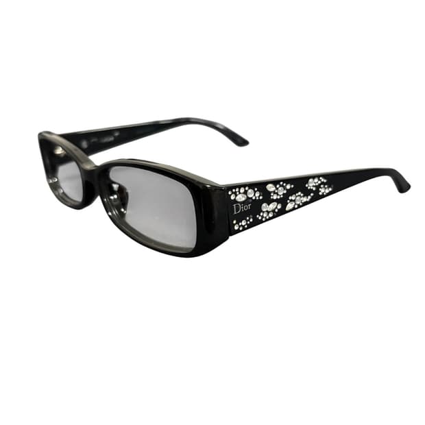 디올 큐빅 안경 뿔테