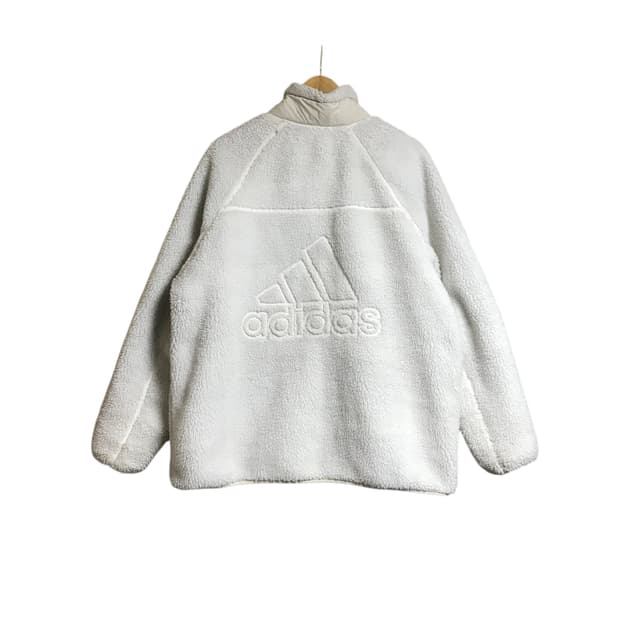 아디다스 후리스 빅로고 양면 자켓점퍼