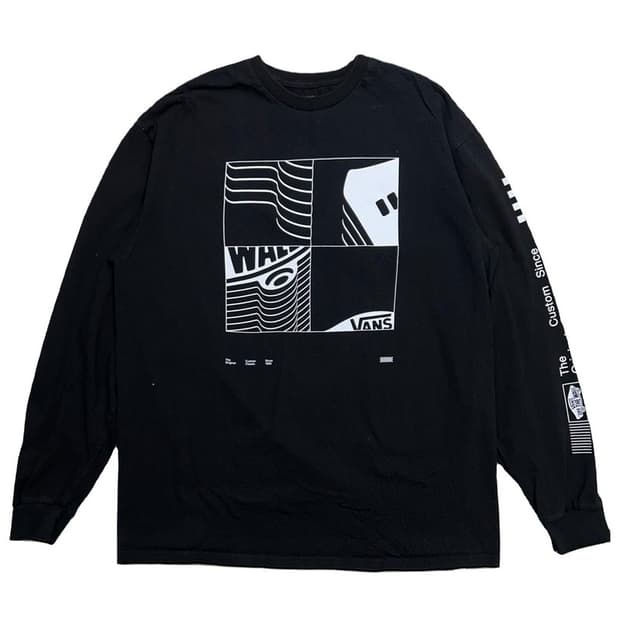 반스 Transfixed 롱슬리브 블랙 XL