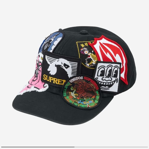 Supreme Patches 6-Panel Black - 25SS