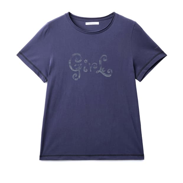 해칭룸 Girl Tee Purple Navy