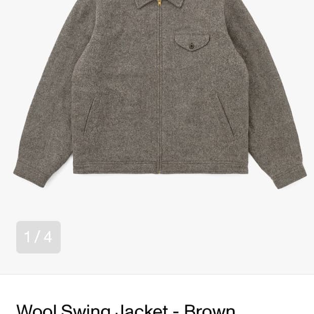 카키스 울스윙 자켓 브라운