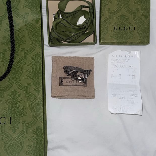 구찌 고스트 체인 팔찌 19호