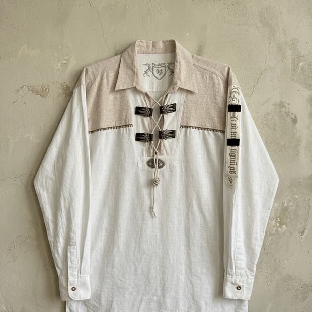 𝐄𝐮𝐫𝐨𝐩𝐞𝐚𝐧 티롤리언 린넨 셔츠