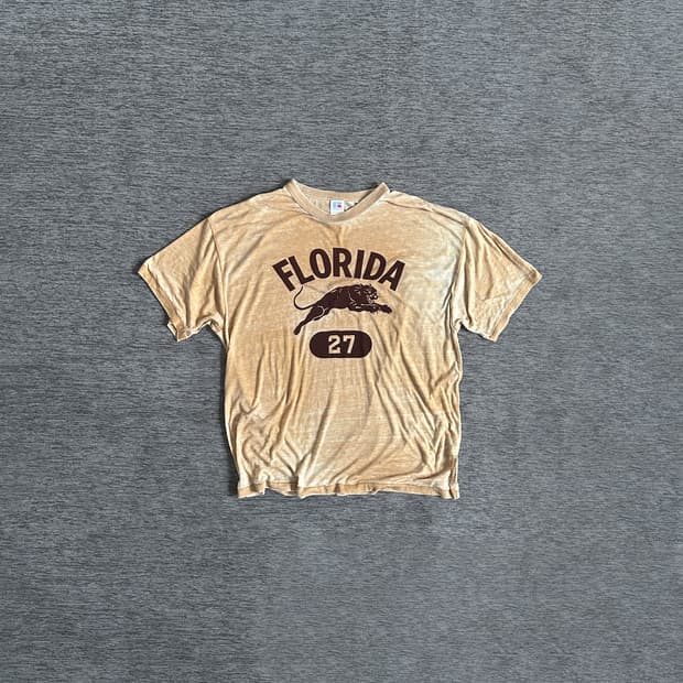 Russell Athletic 플로리다 프린팅 빈티지 티셔츠