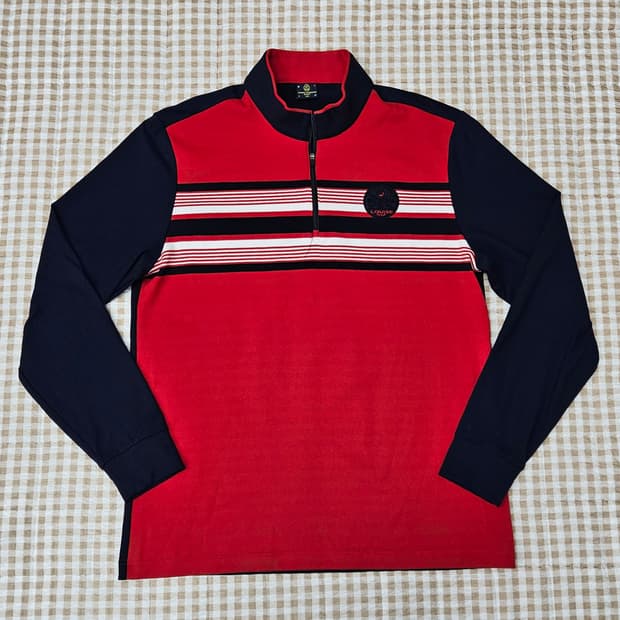 루이티크라운 반집업 긴팔 골프티 남자100