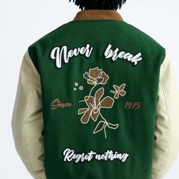 자라 바시티 자켓 xl