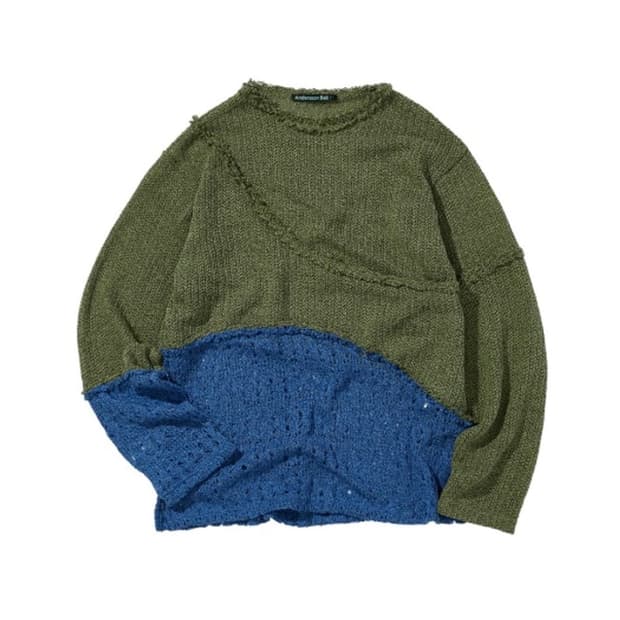 앤더슨벨 콘트라스트 패널 스웨터