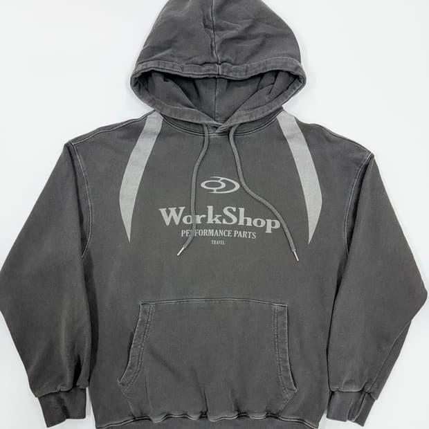 트레블 워크샵 차콜 후디
