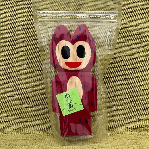 [켄지 무라바야시] 카도쨩(角ちゃん) L 원숭이 핸드메이드 우드카빙