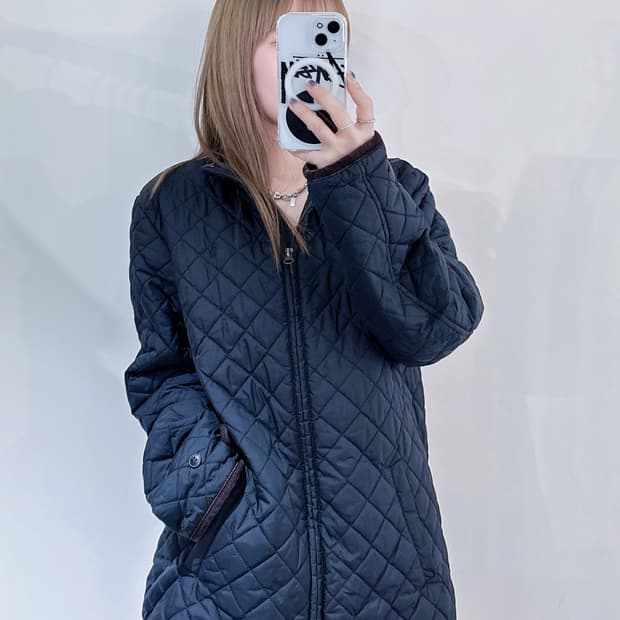 폴로랄프로렌 네이비 포니 퀄팅 자켓