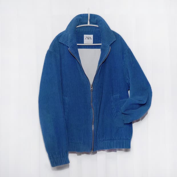 자라 (ZARA) 빅코듀로이 집업 블루종 자켓 (M / 100+)
