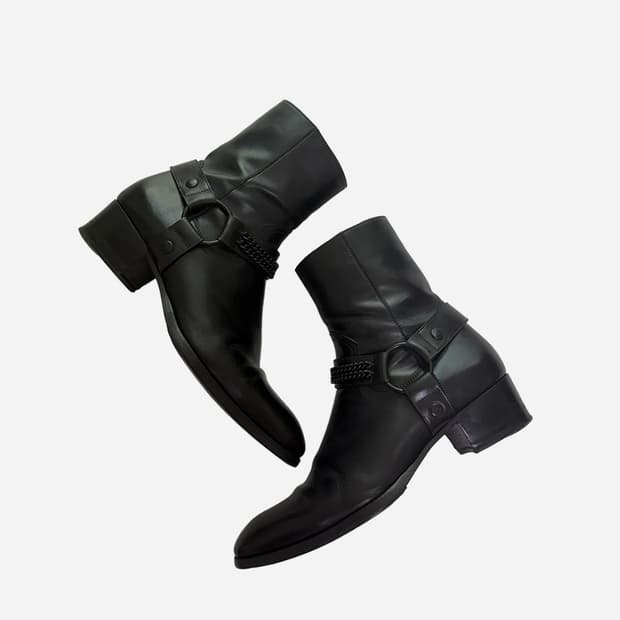 생로랑 FW16 와이어트 블랙 체인 하네스 39.5