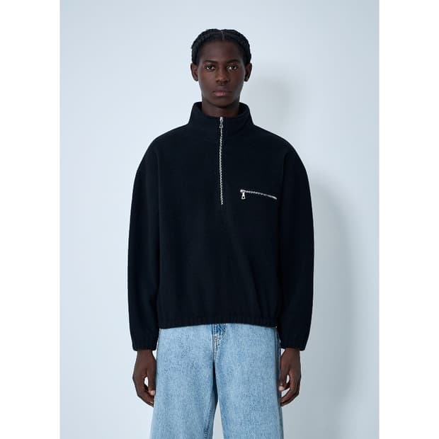 Rier 리에르 플리스 25aw 블랙 s사이즈