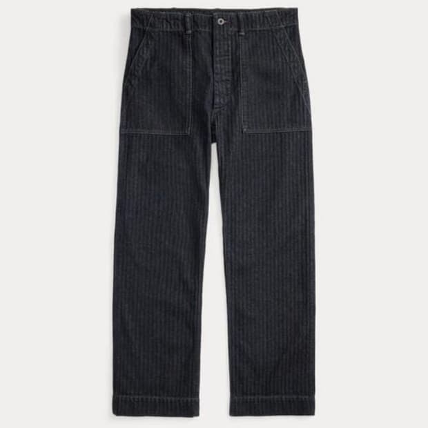 rrl 더블알엘 리미티드 인디고 헤링본 필드팬츠