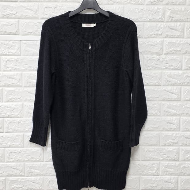 택포// M 꼼뜨와데꼬또니에 블랙 니트 집업 가디건